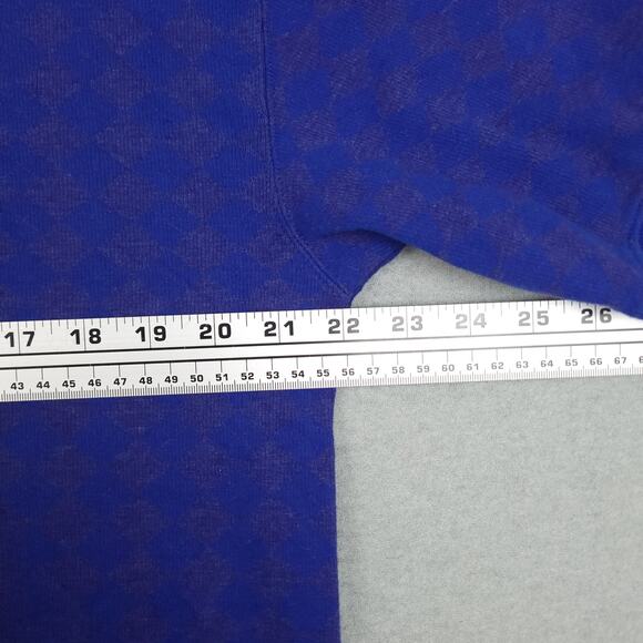 Vintage Chicago Cubs Pro Edge Polo Shirt Sz Large Harlequin Pattern Blue & Red - Picture 6 of 8